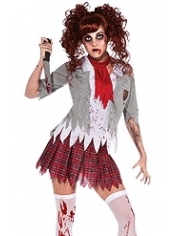 Zombie Schoolgirl Costume - Womens Halloween Costumes